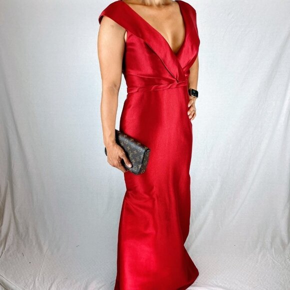 Pamella Roland Scarlet Maxi Gown - Picture 11 of 14
